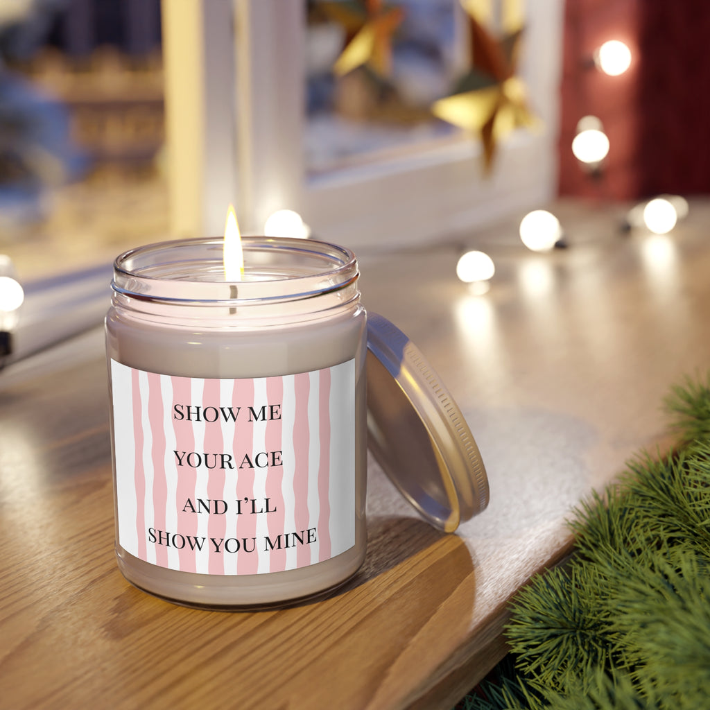 Show Me Your Ace…Candle | Pink Grapefruit Soy Candle | Mahjong Gift | Hostess Gift | Game Night Decor | Mahjong Lover Gift