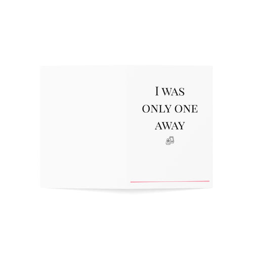 "I Was Only One Away" Greeting card | Mahjong card