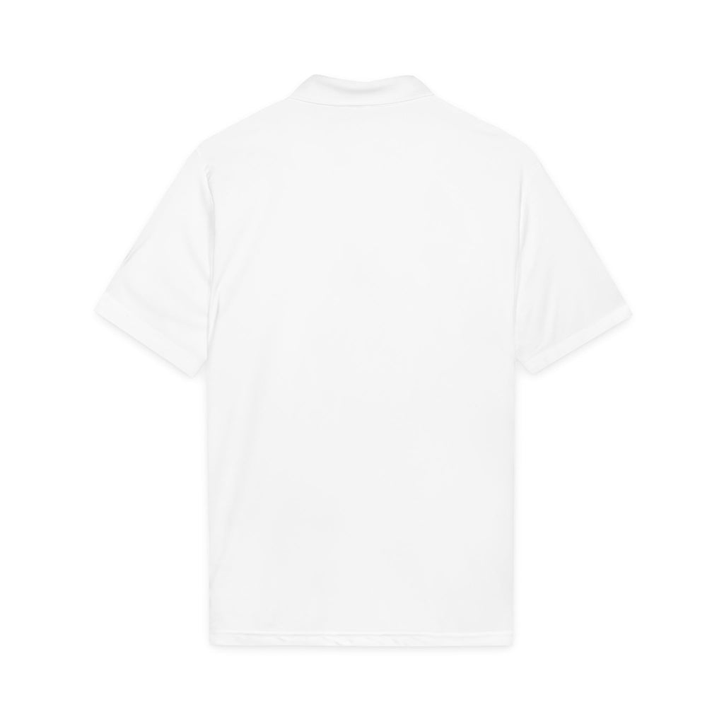Men Who Mahj Performance Shirt | White Mahjong Golf Shirt
