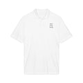 Men Who Mahj Performance Shirt | White Mahjong Golf Shirt