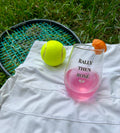 Tennis Wine Glass | Rally then Rosé | Tennis Gift | Hostess Gift | Stemless Wine Glass
