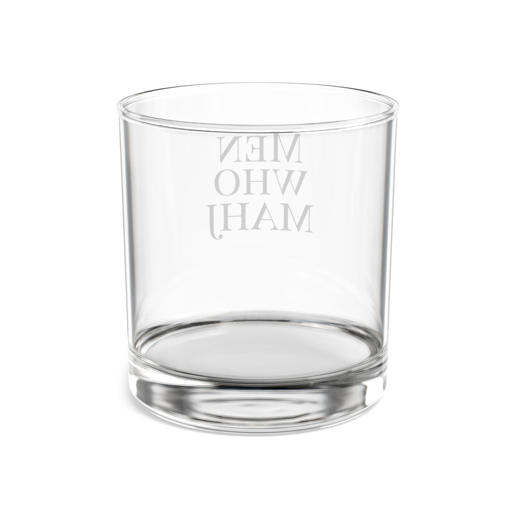 Men Who Mahj Whiskey Glass
