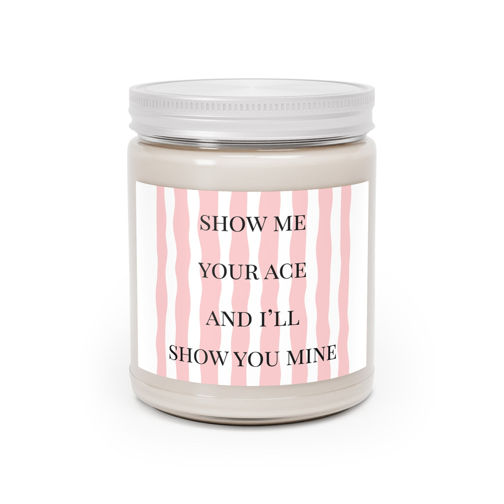 Show Me Your Ace…Candle | Pink Grapefruit Soy Candle | Mahjong Gift | Hostess Gift | Game Night Decor | Mahjong Lover Gift