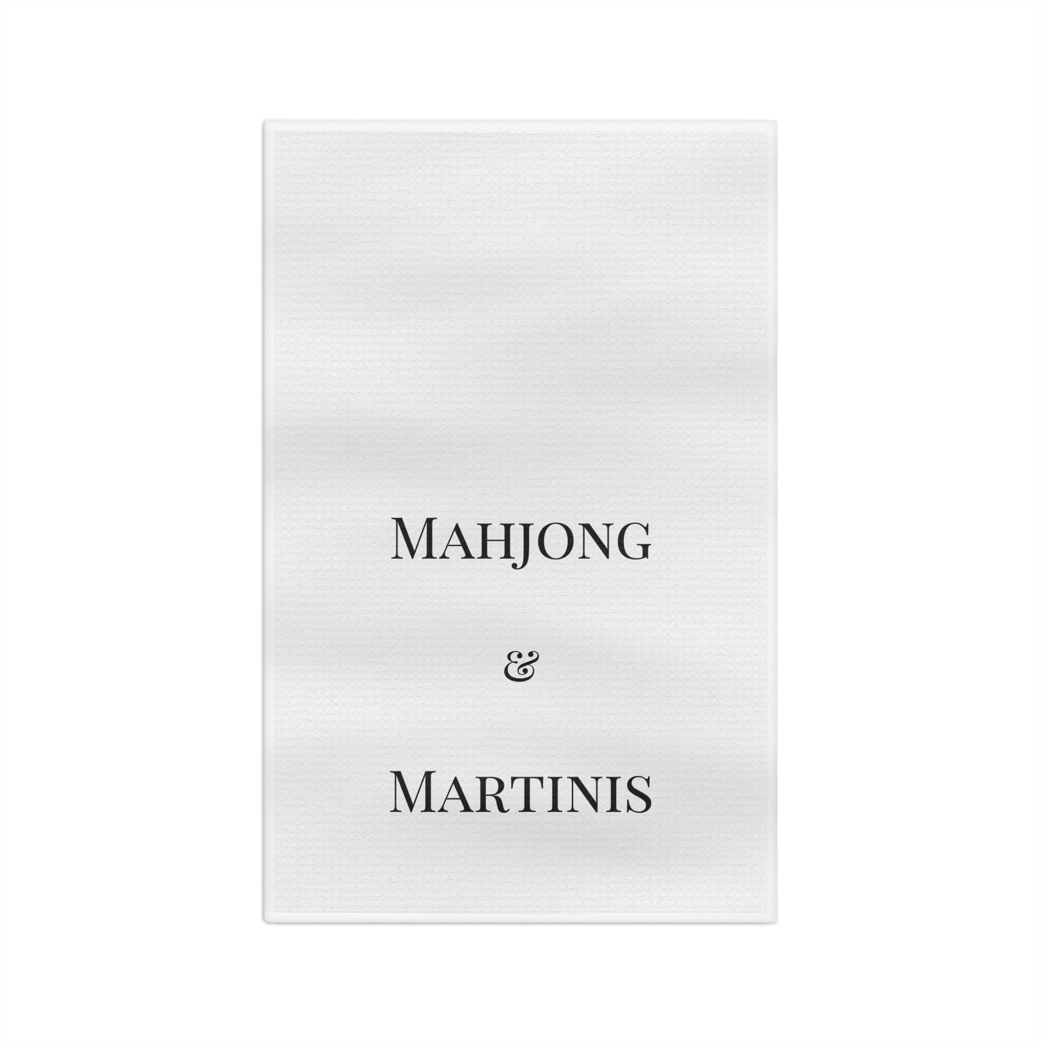 Mahjong & Martinis Tea Towel