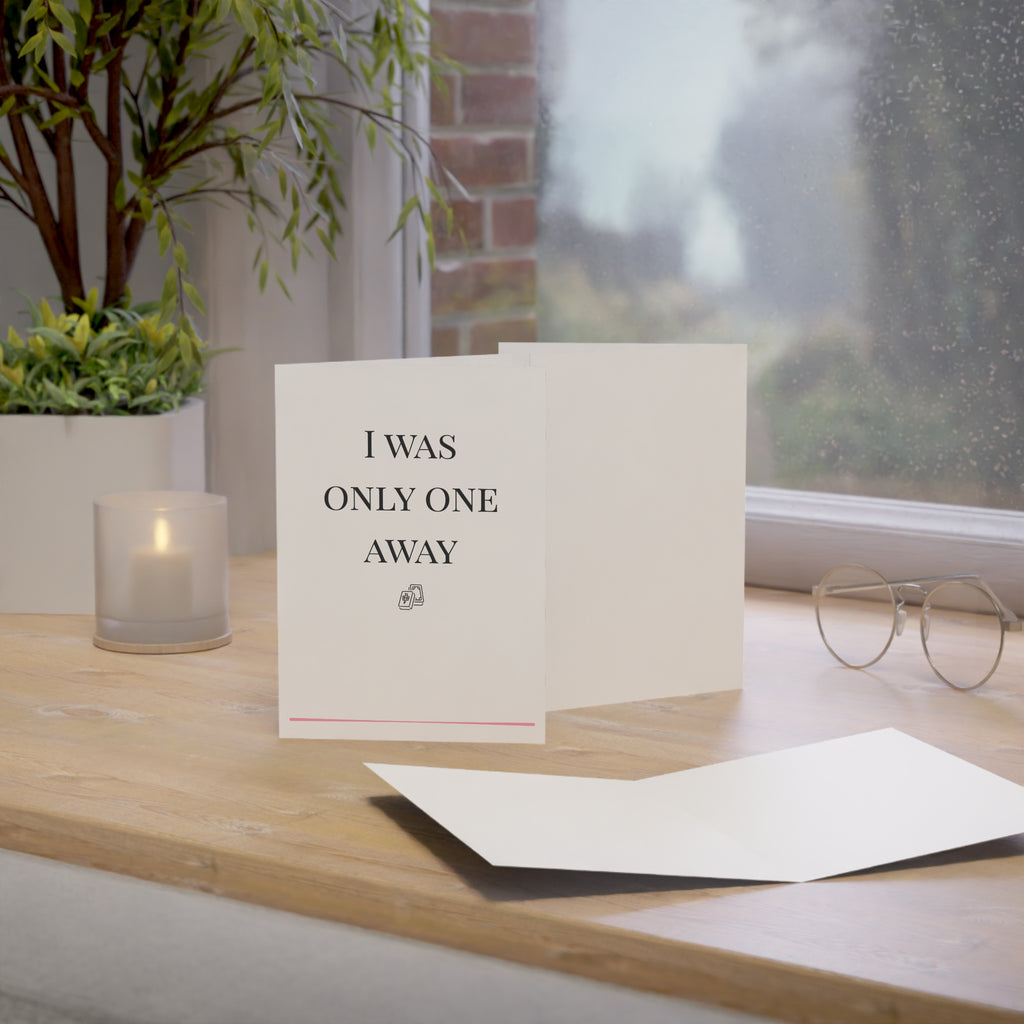 "I Was Only One Away" Greeting card | Mahjong card