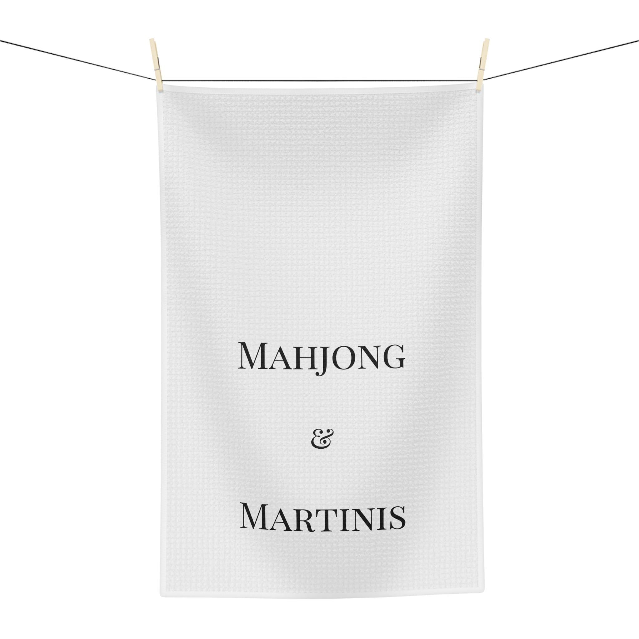 Mahjong & Martinis Tea Towel