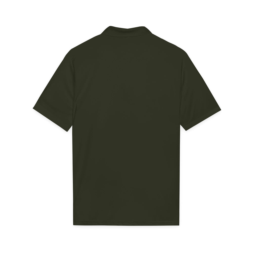 Men Who Mahj Shirt | Deep Green Men’s Mahjong Golf Shirt