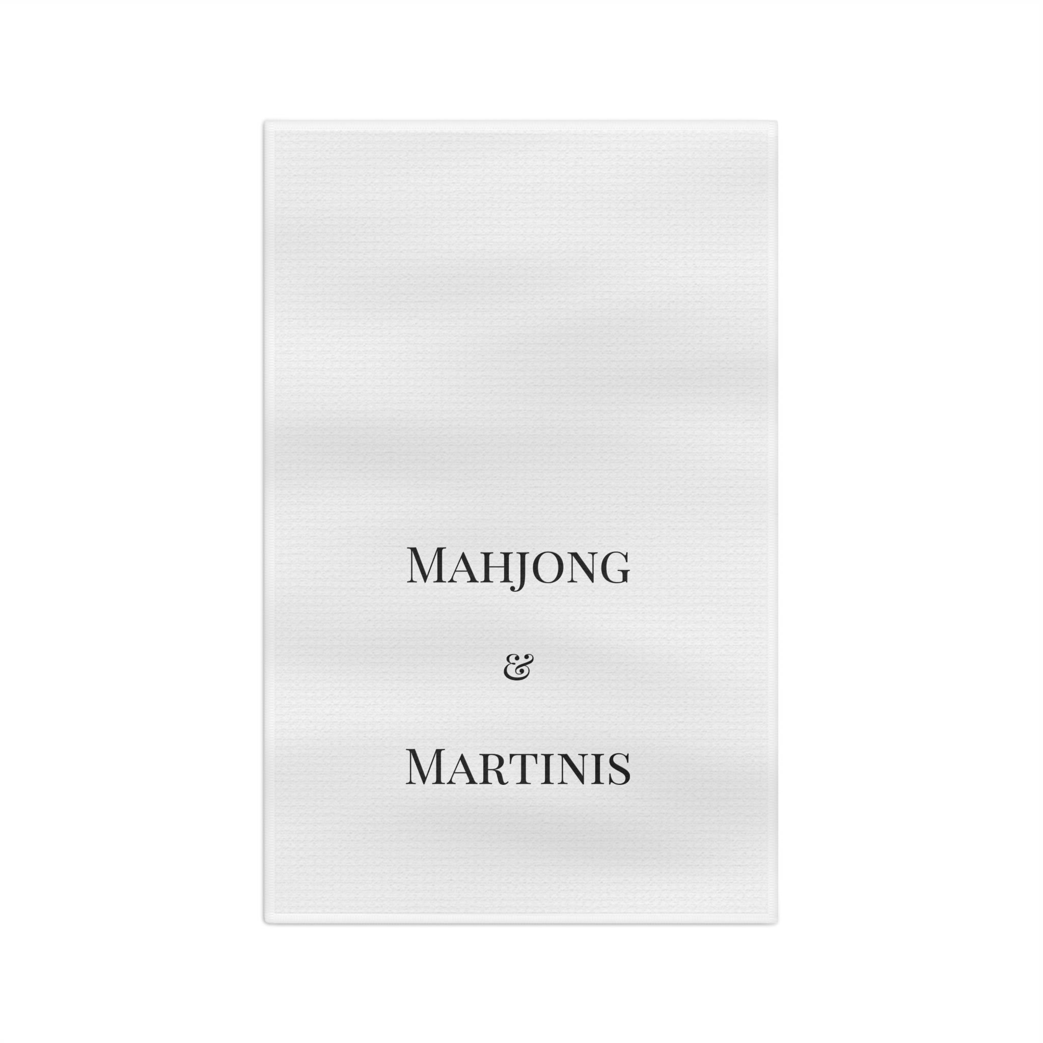 Mahjong & Martinis Tea Towel | Hostess gift towel