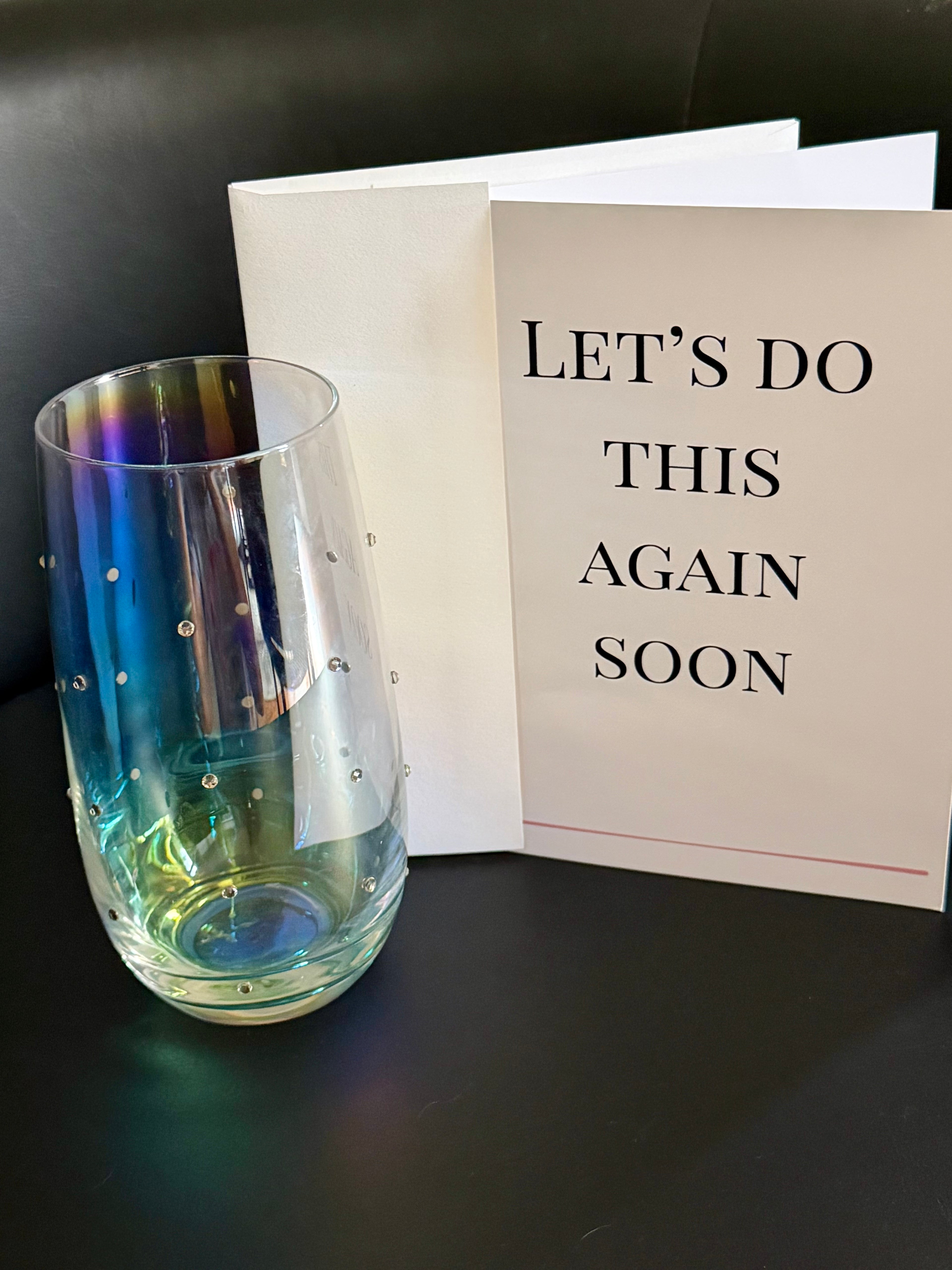 “Let’s Do This Again Soon” Greeting Card | Blank Inside| Hostess Card